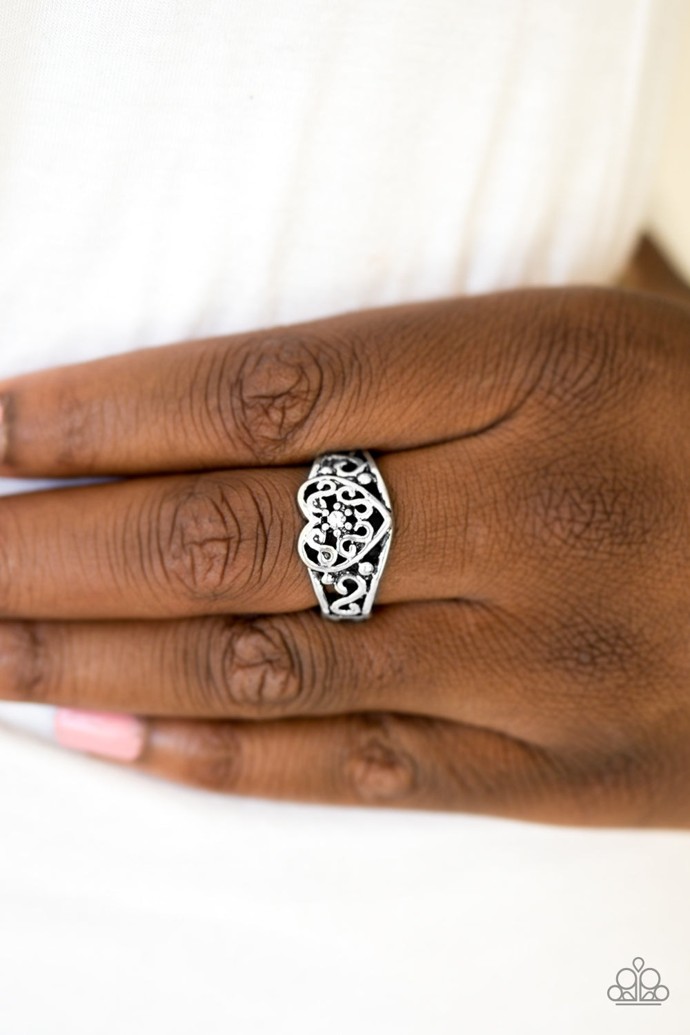 Paparazzi ♥ Dearly Beloved - White ♥ Ring