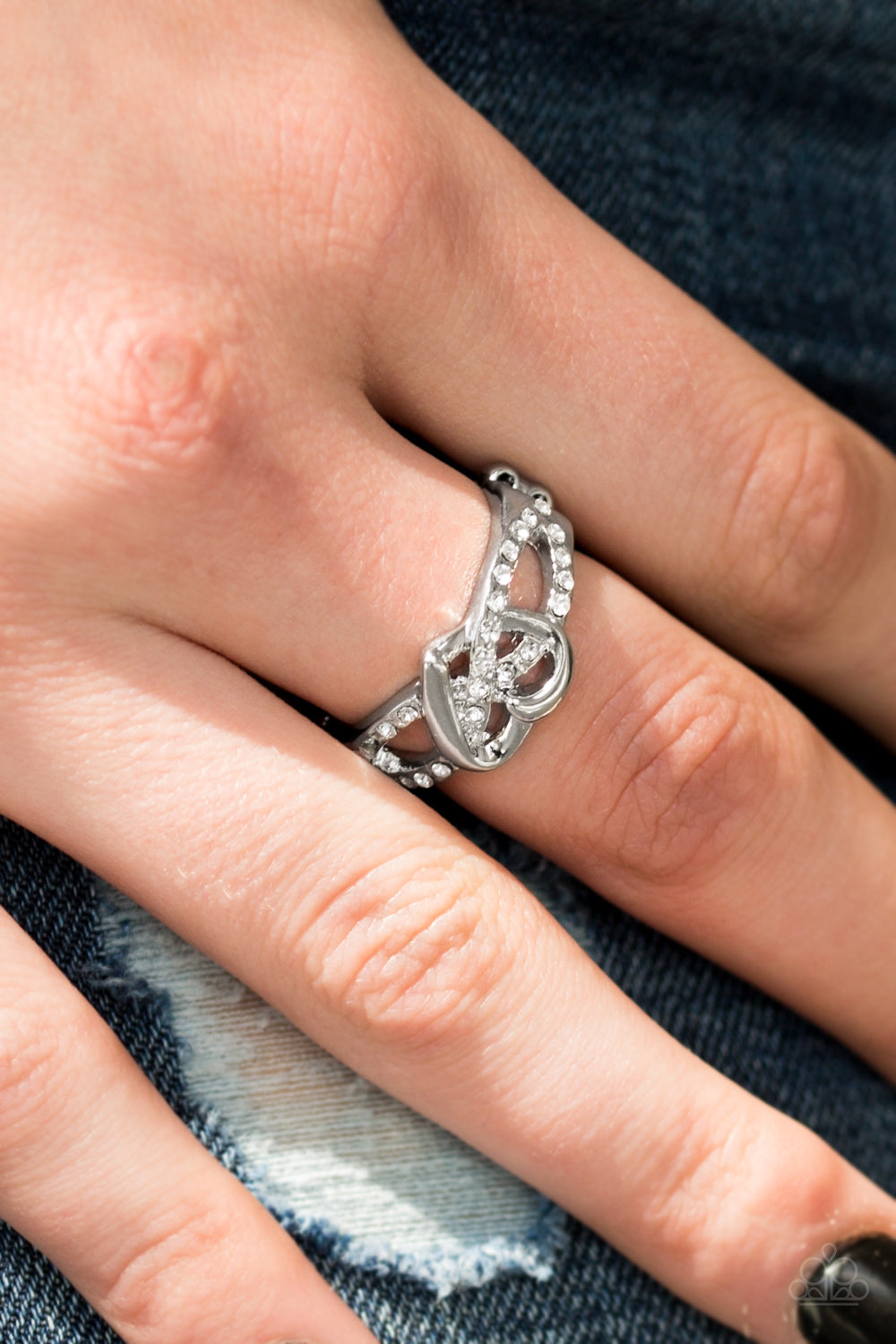 Paparazzi ♥ Heavenly Heart - White ♥ Ring