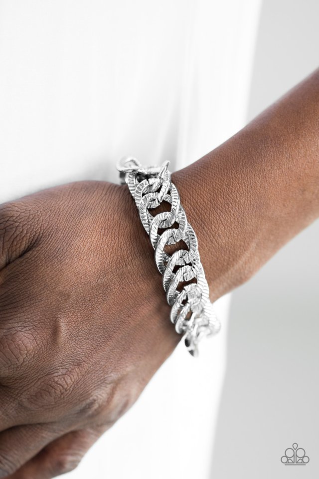 Paparazzi ♥ Bronx Bravado - Silver ♥ Bracelet