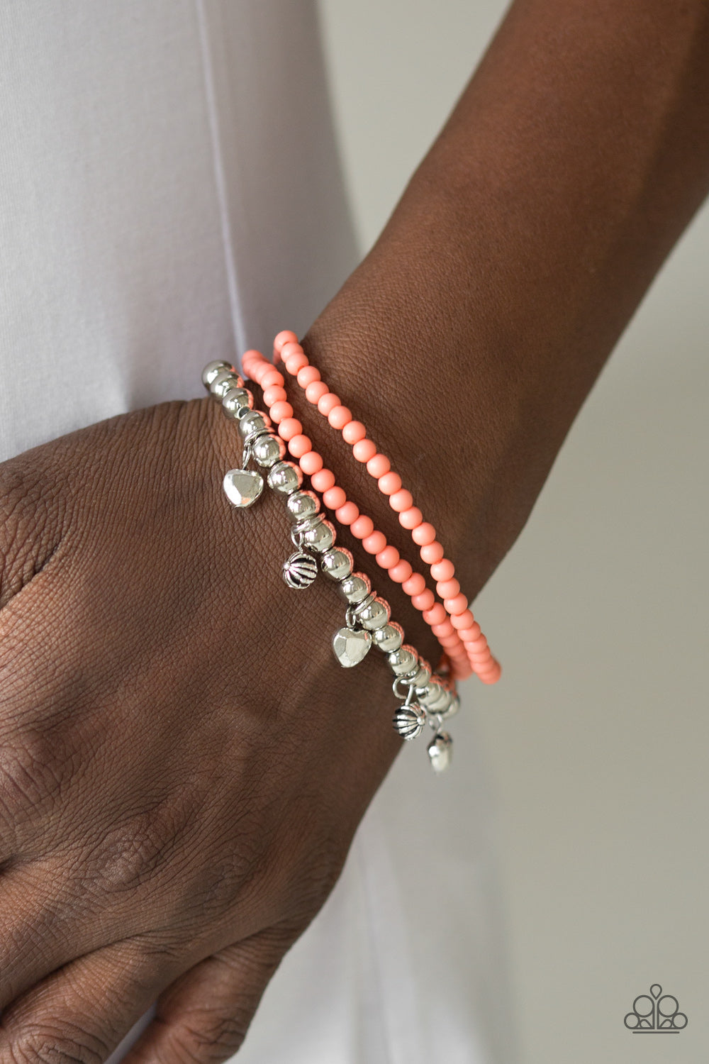 Paparazzi ♥ Springtime Sweethearts - Orange ♥ Bracelet