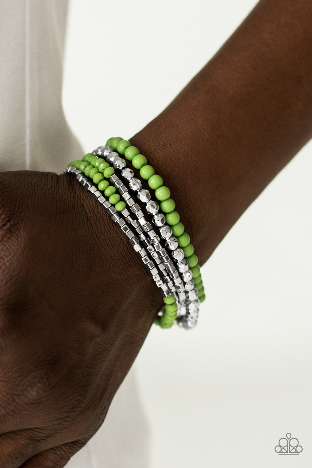 Paparazzi ♥ Colorfully Chromatic - Green ♥ Bracelet