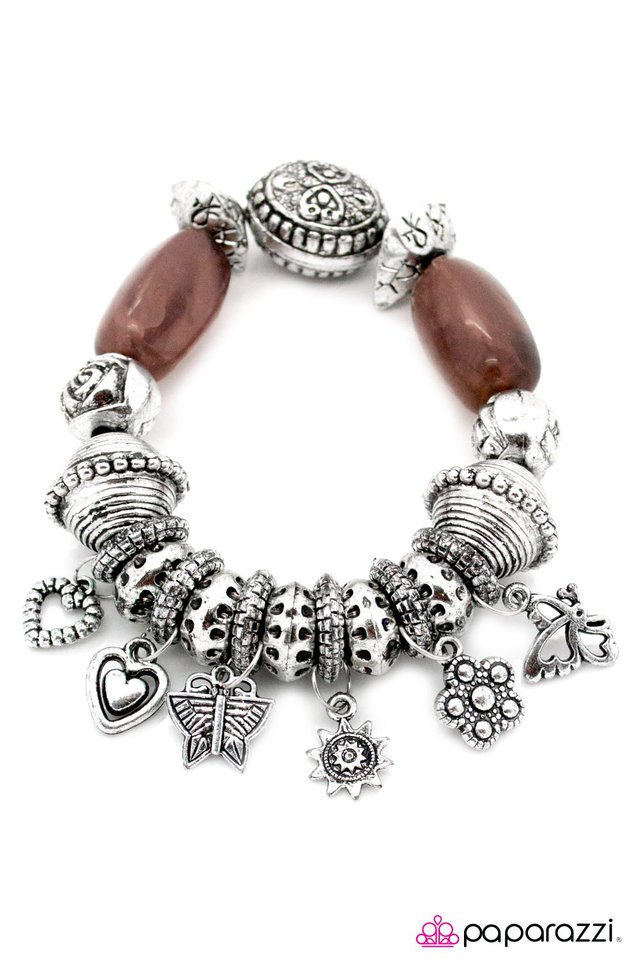 Paparazzi ♥ Give It a Swirl - Brown ♥ Bracelet