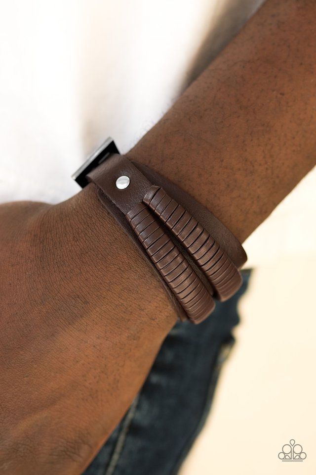 Paparazzi ♥ Highland Hiker - Brown ♥ Bracelet