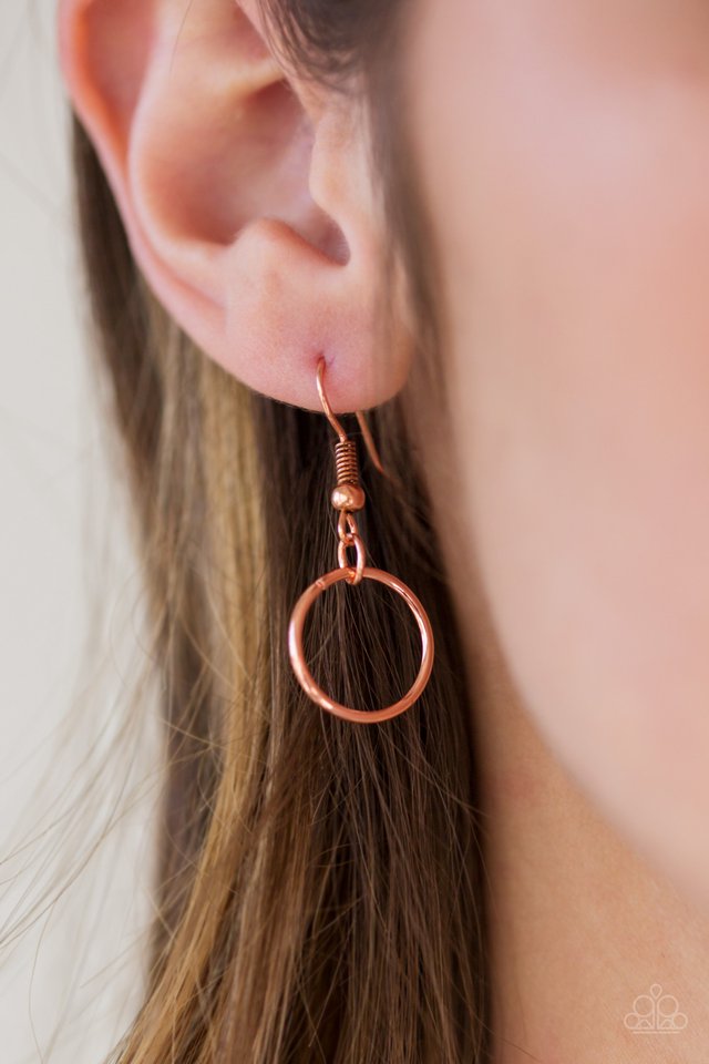 Paparazzi ♥ Full Frame - Copper ♥ Necklace