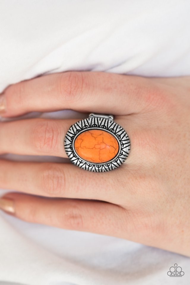 Paparazzi ♥ Surfin Sand Dunes - Orange ♥ Ring