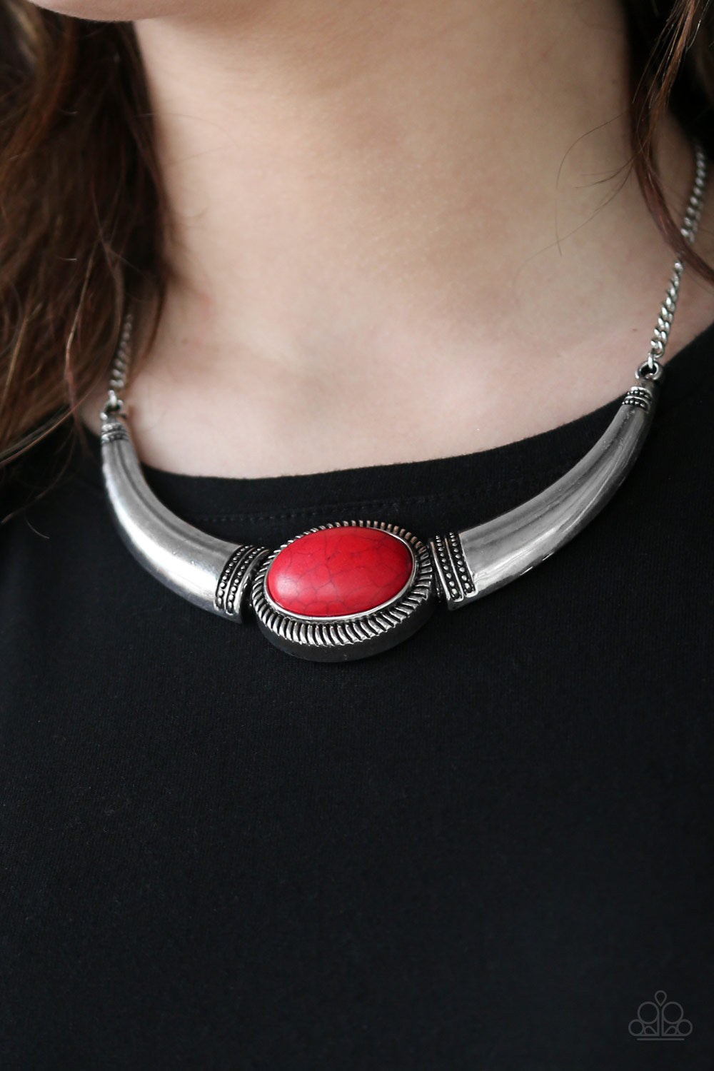 Paparazzi ♥ Cause A STEER - Red ♥ Necklace