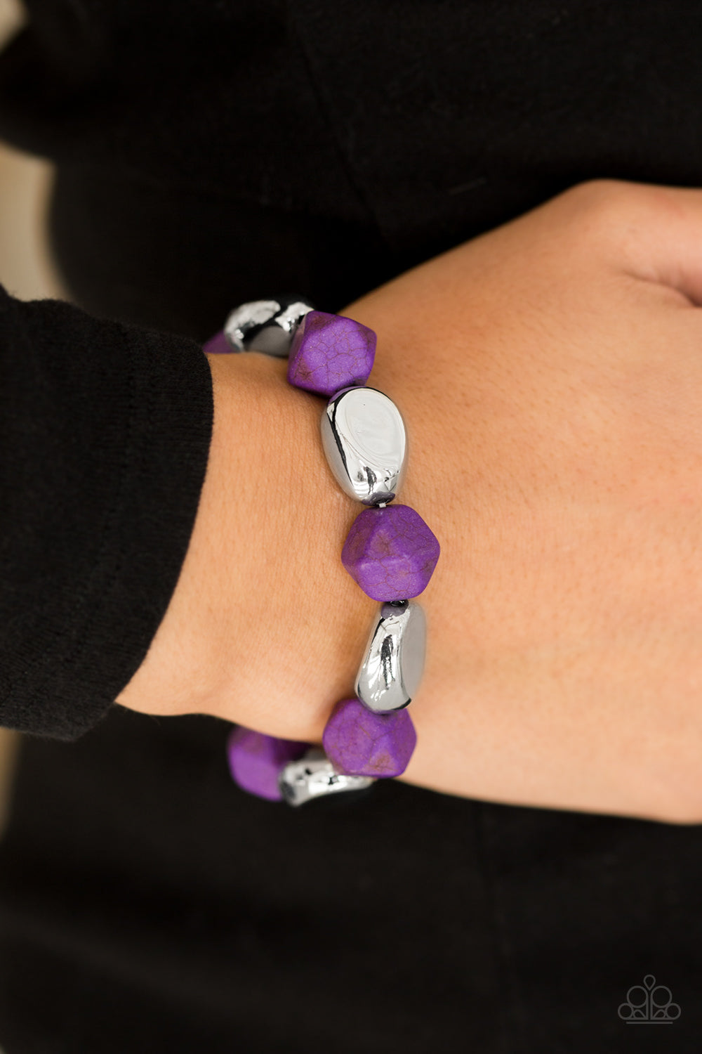 Paparazzi ♥ Rock Candy Canyons - Purple ♥ Bracelet