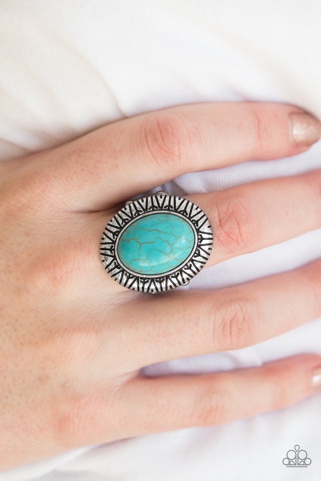 Paparazzi ♥ Surfin Sand Dunes - Blue ♥ Ring