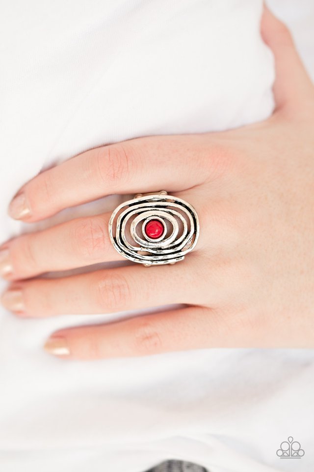 Paparazzi ♥ Colorfully Chaotic - Red ♥ Ring