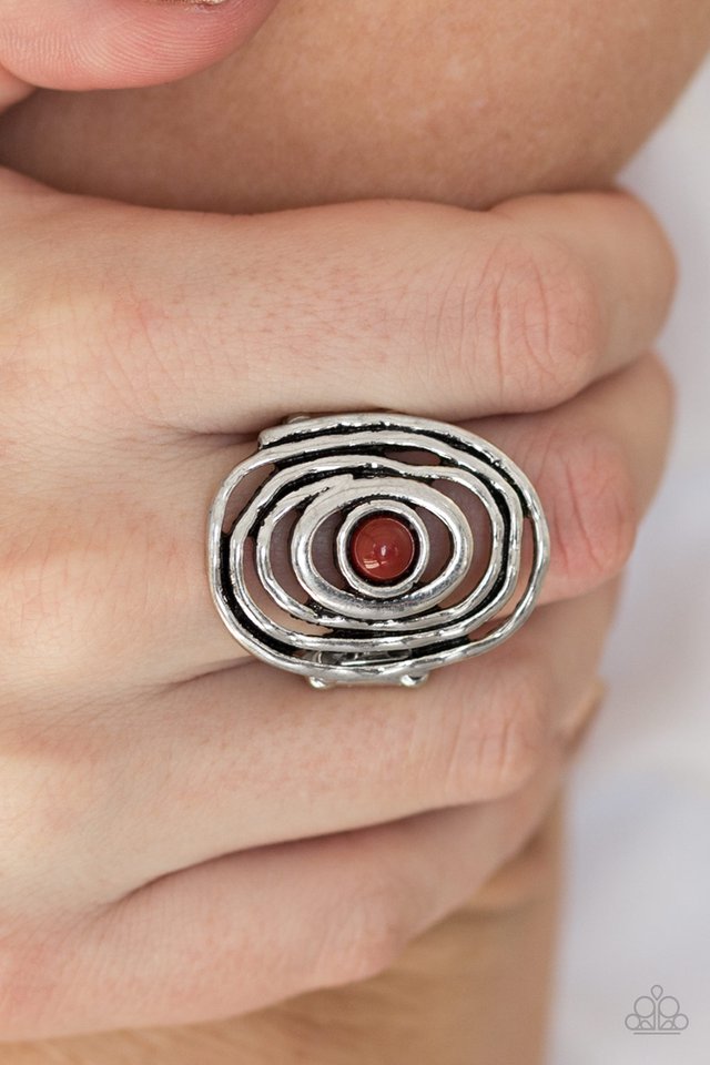 Paparazzi ♥ Colorfully Chaotic - Brown ♥ Ring
