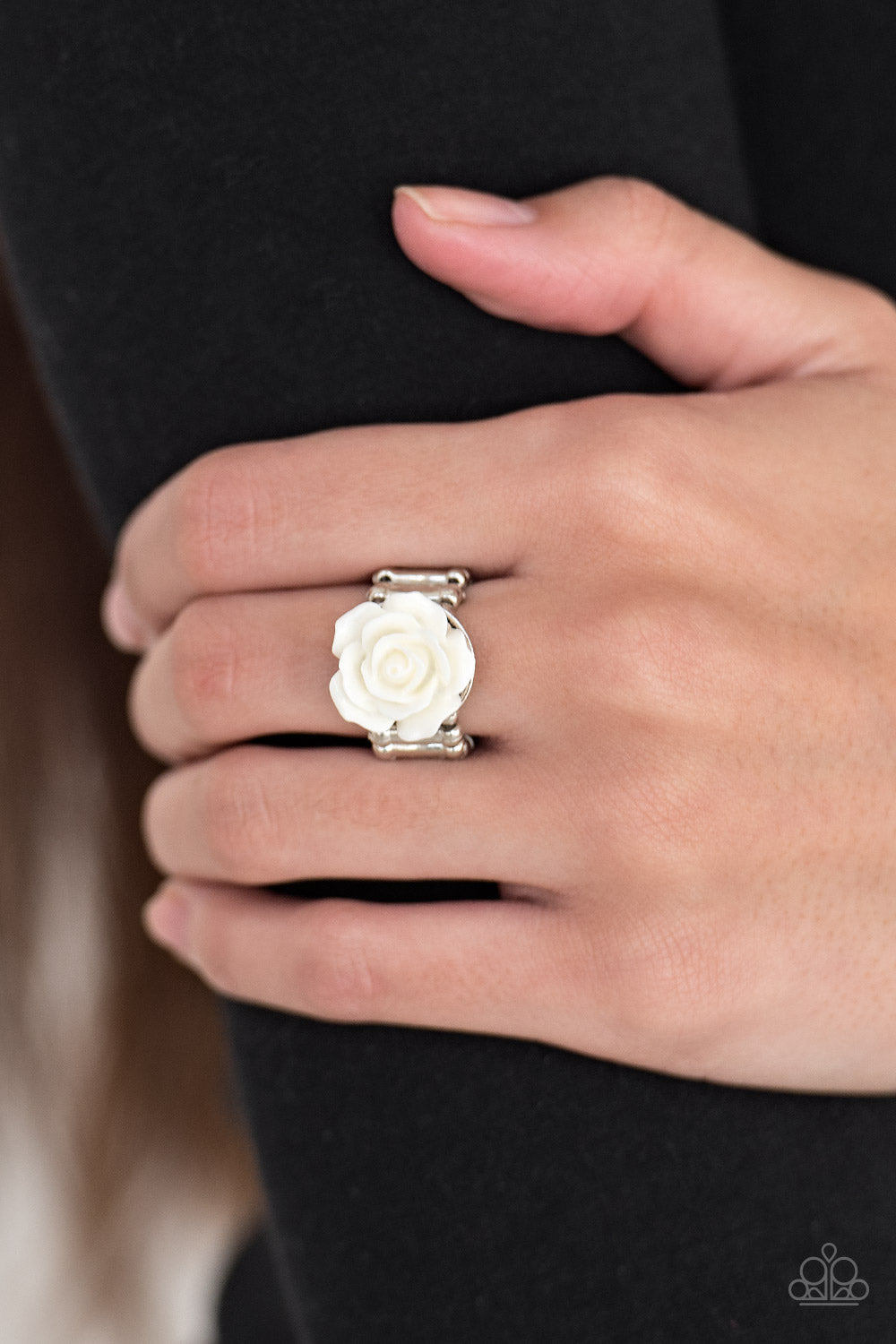 Paparazzi ♥ PRIMROSE and Proper - White ♥ Ring
