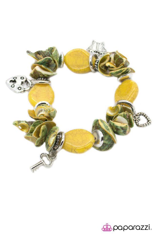 Paparazzi ♥ Shell We Dance? - Yellow ♥ Bracelet