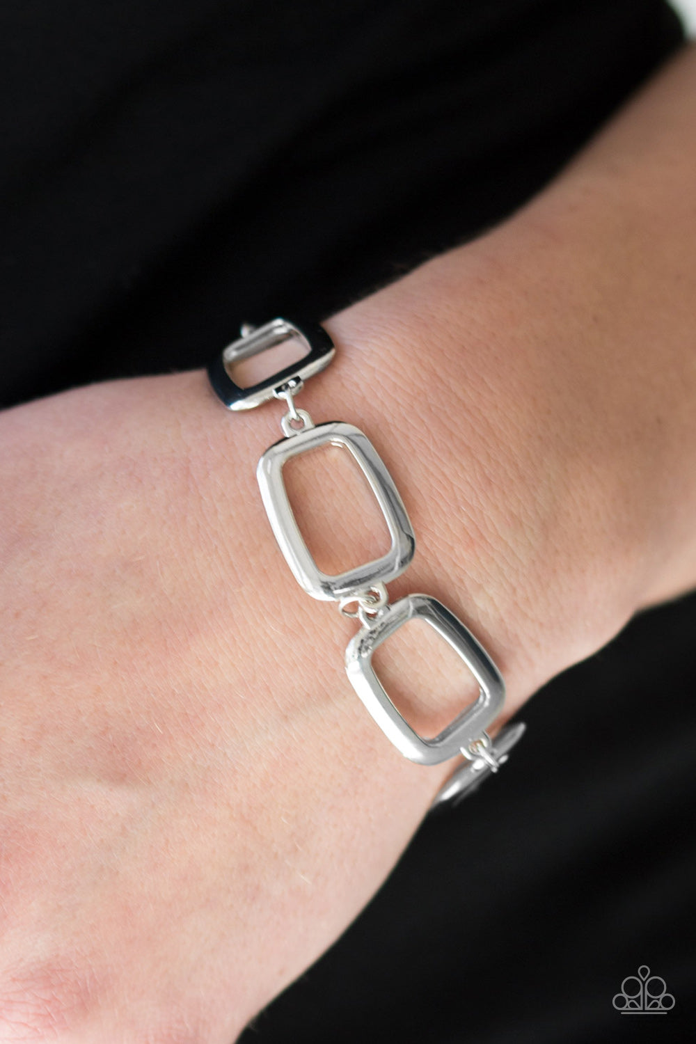 Paparazzi ♥ Basic Geometry - Silver ♥ Bracelet