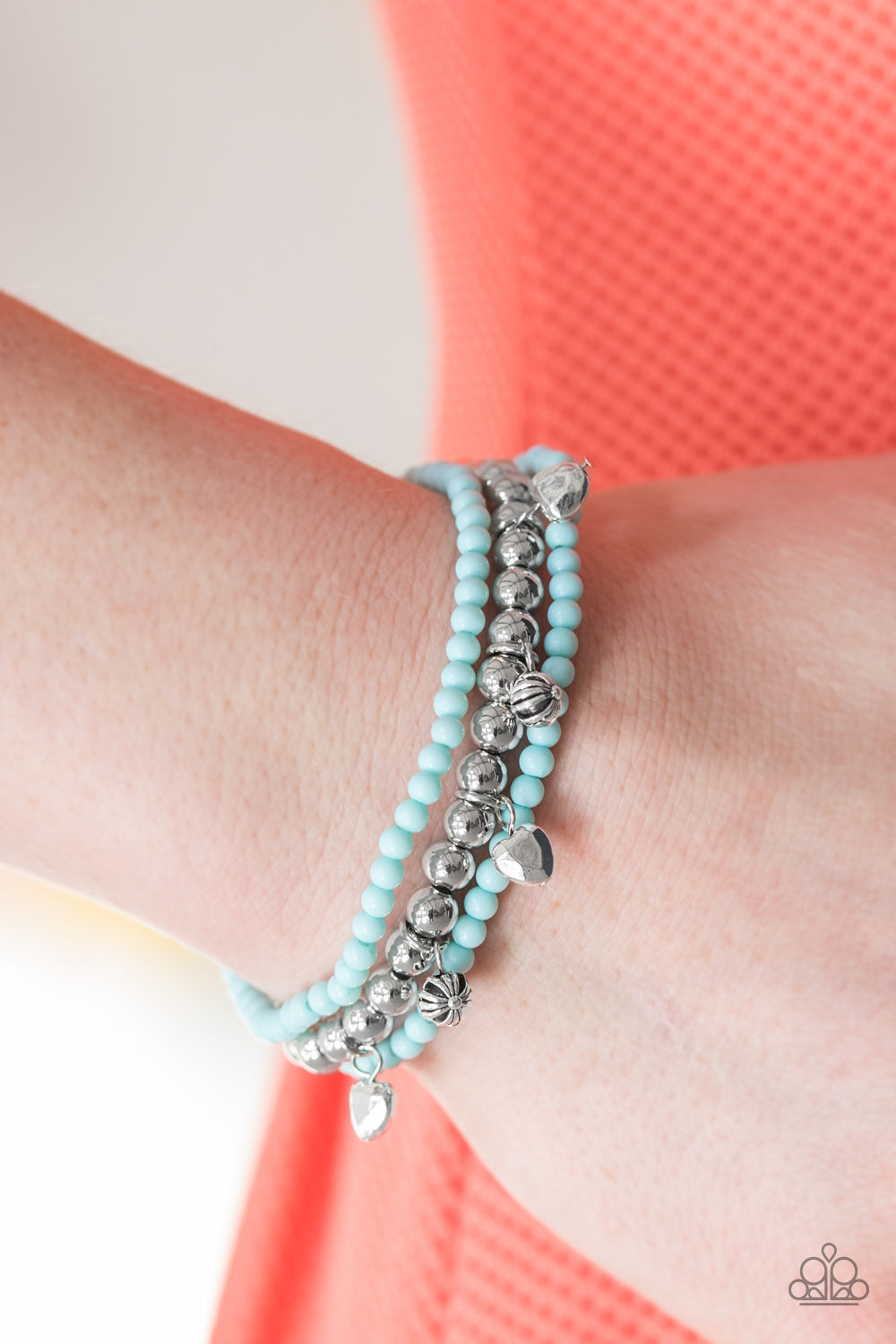 Paparazzi ♥ Springtime Sweethearts - Blue ♥ Bracelet