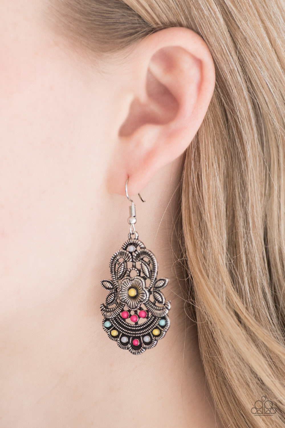 Paparazzi ♥ Blooming Bora Bora - Multi ♥ Earrings
