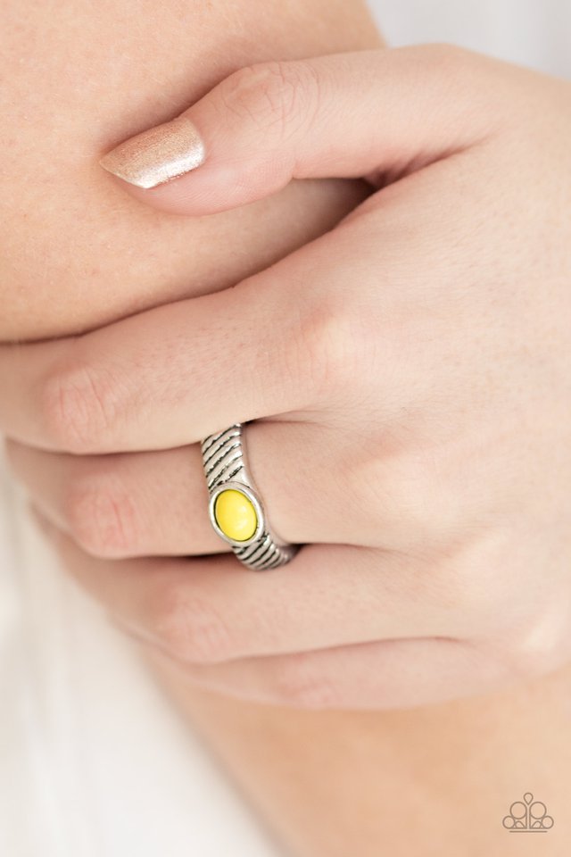 Paparazzi ♥ Zebra Zen - Yellow ♥ Ring