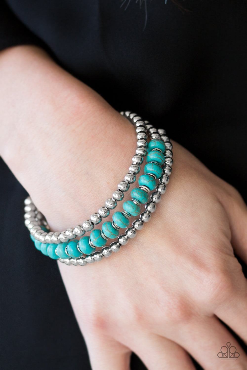 Paparazzi ♥ Modern Day Mason - Blue ♥ Bracelet