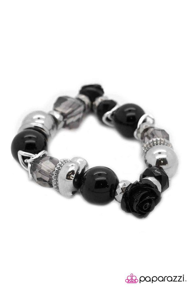 Paparazzi ♥ Only Time Will Tell - Black ♥ Bracelet