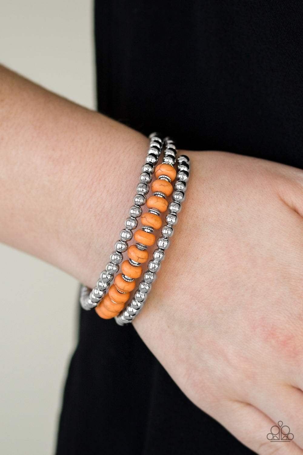 Paparazzi ♥ Modern Day Mason - Orange ♥ Bracelet