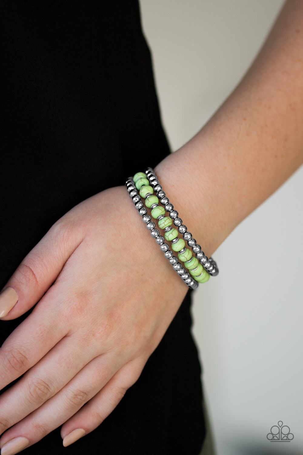 Paparazzi ♥ Modern Day Mason - Green ♥ Bracelet