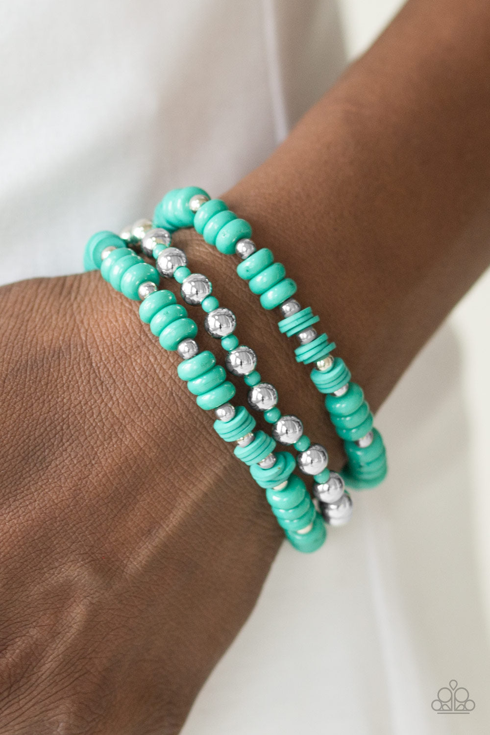 Paparazzi ♥ Tenaciously Tenacious - Green ♥ Bracelet
