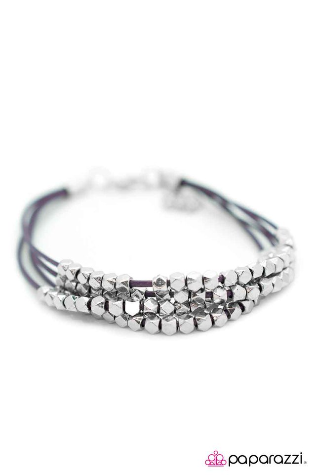 Paparazzi ♥ Rebel Diamonds - Purple ♥ Bracelet
