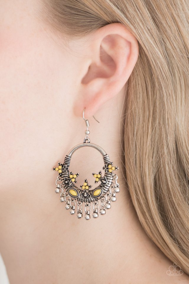 Paparazzi ♥ Musical Mantras - Yellow ♥ Earrings