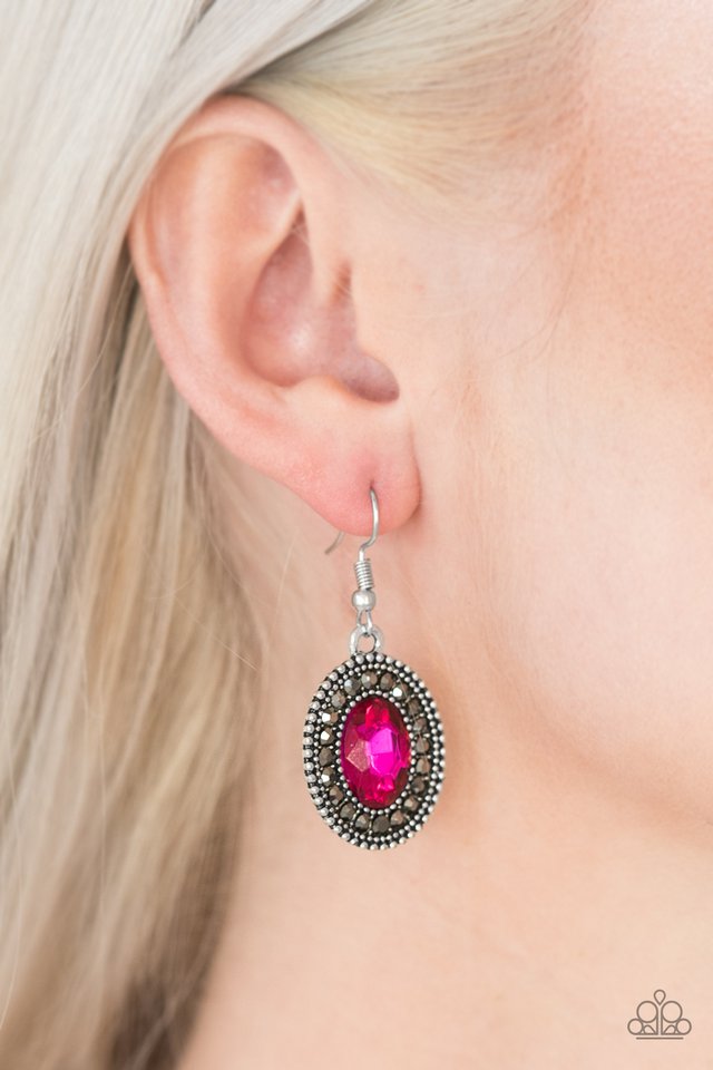 Paparazzi ♥ Wonderfully West Side Story - Pink ♥ Earrings
