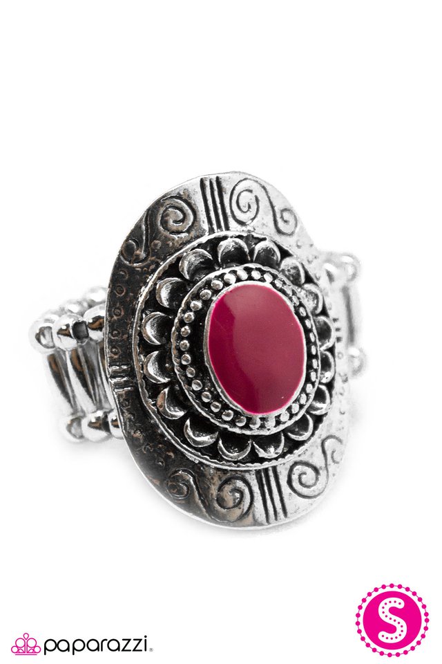 Paparazzi ♥ Step Up to the Plate - Pink ♥ Ring