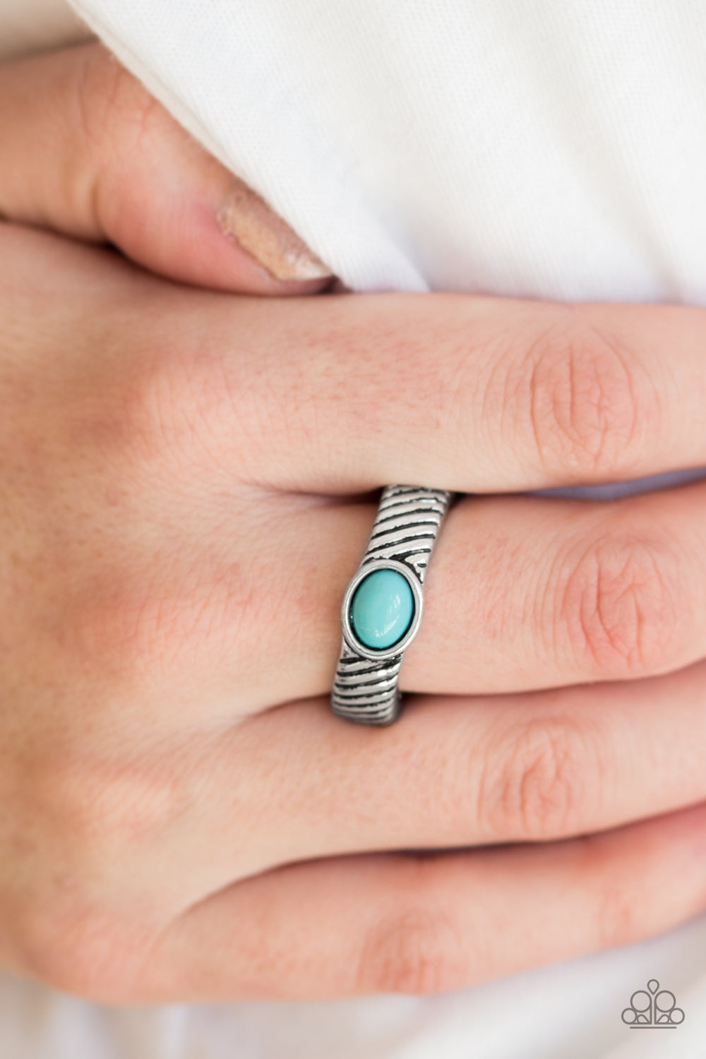 Paparazzi ♥ Zebra Zen - Blue ♥ Ring