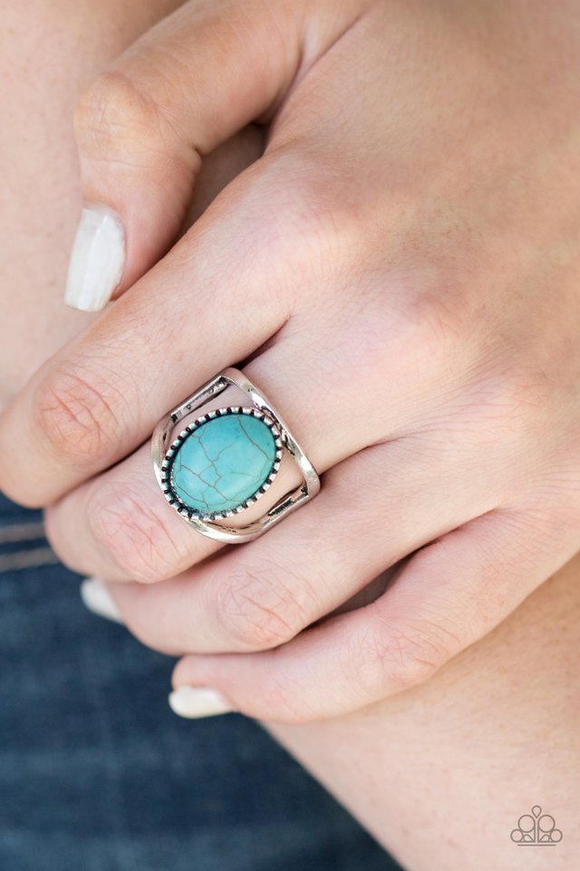 Paparazzi ♥ Canyon Cache - Blue ♥ Ring
