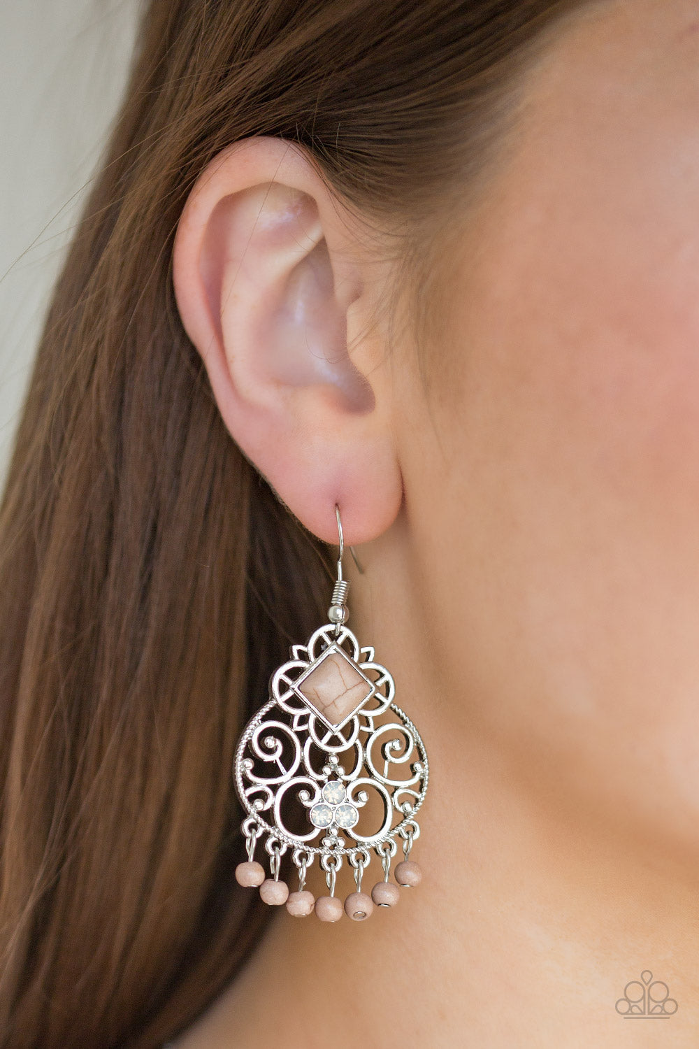 Paparazzi ♥ Western Wonder - Brown ♥ Earrings