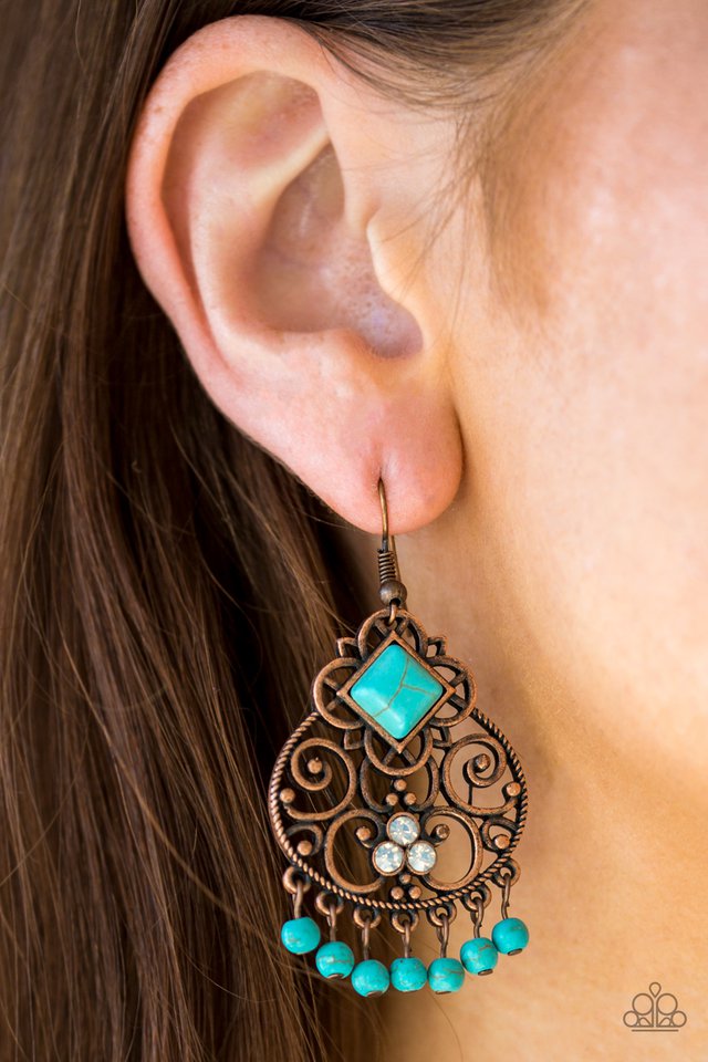 Paparazzi ♥ Western Wonder - Copper ♥ Earrings