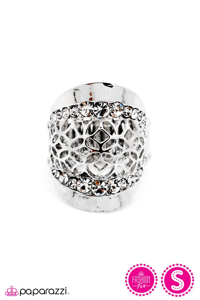 Paparazzi ♥ Fancy Framework - Silver ♥ Ring