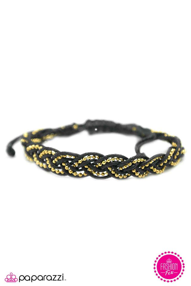 Paparazzi ♥ Tongue Tied - Black ♥ Bracelet