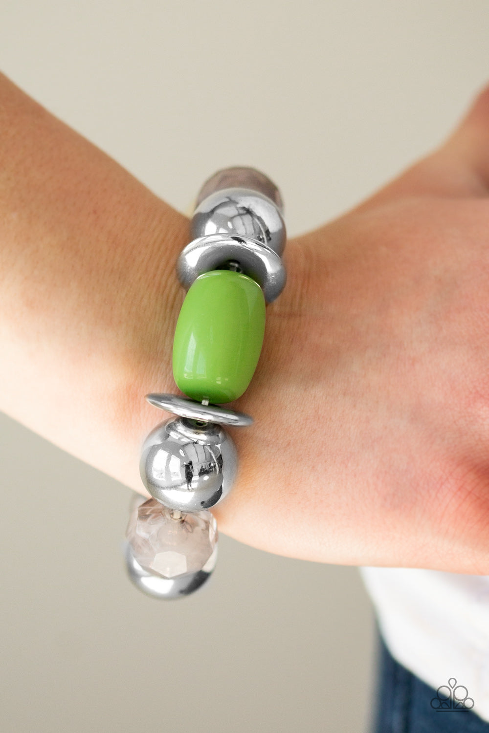Paparazzi ♥ BAY After BAY - Green ♥ Bracelet