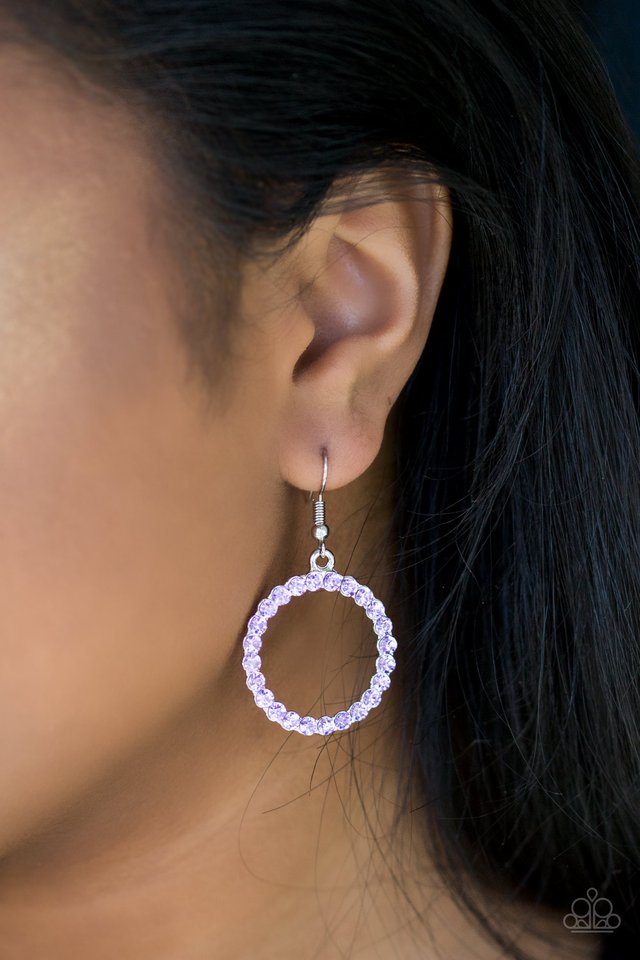 Paparazzi ♥ Bubblicious - Purple ♥ Earrings