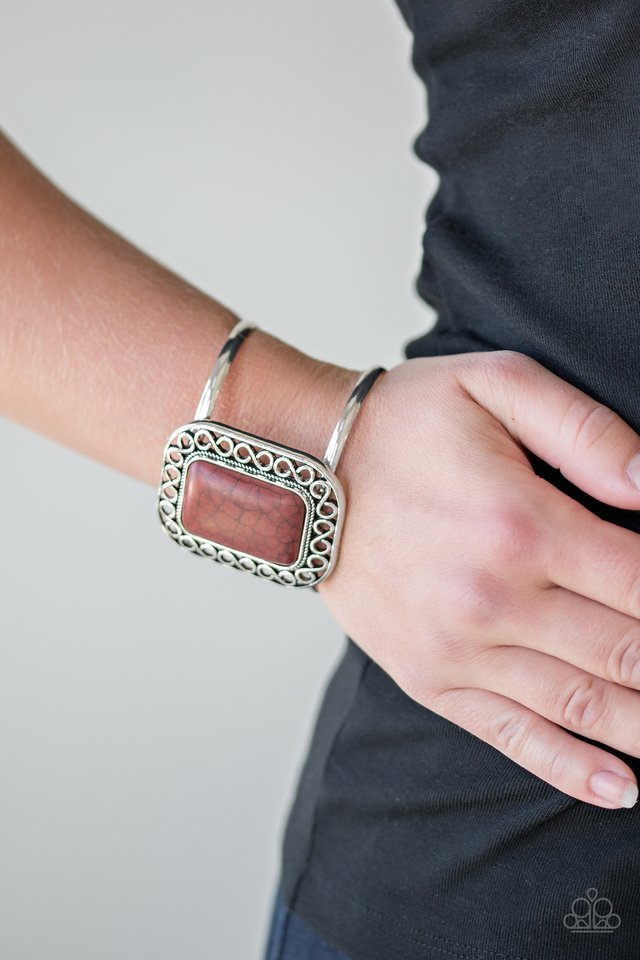 Paparazzi ♥ PLAINS and Simple - Brown ♥ Bracelet