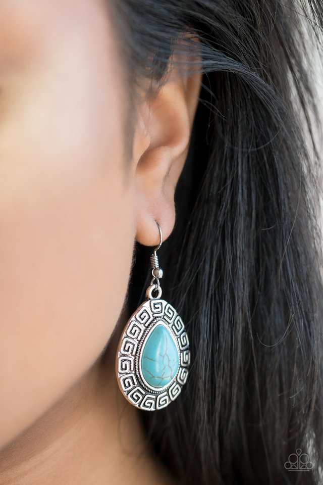 Paparazzi ♥ Tribal Tango - Blue ♥ Earrings