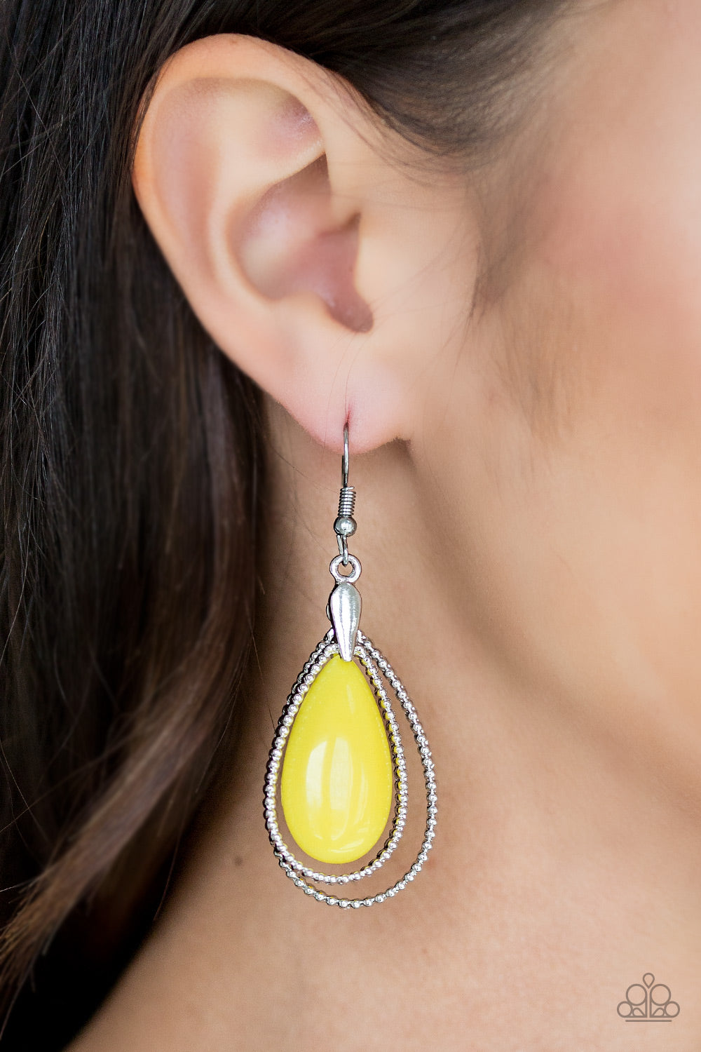 Paparazzi ♥ Spring Splendor - Yellow ♥ Earrings