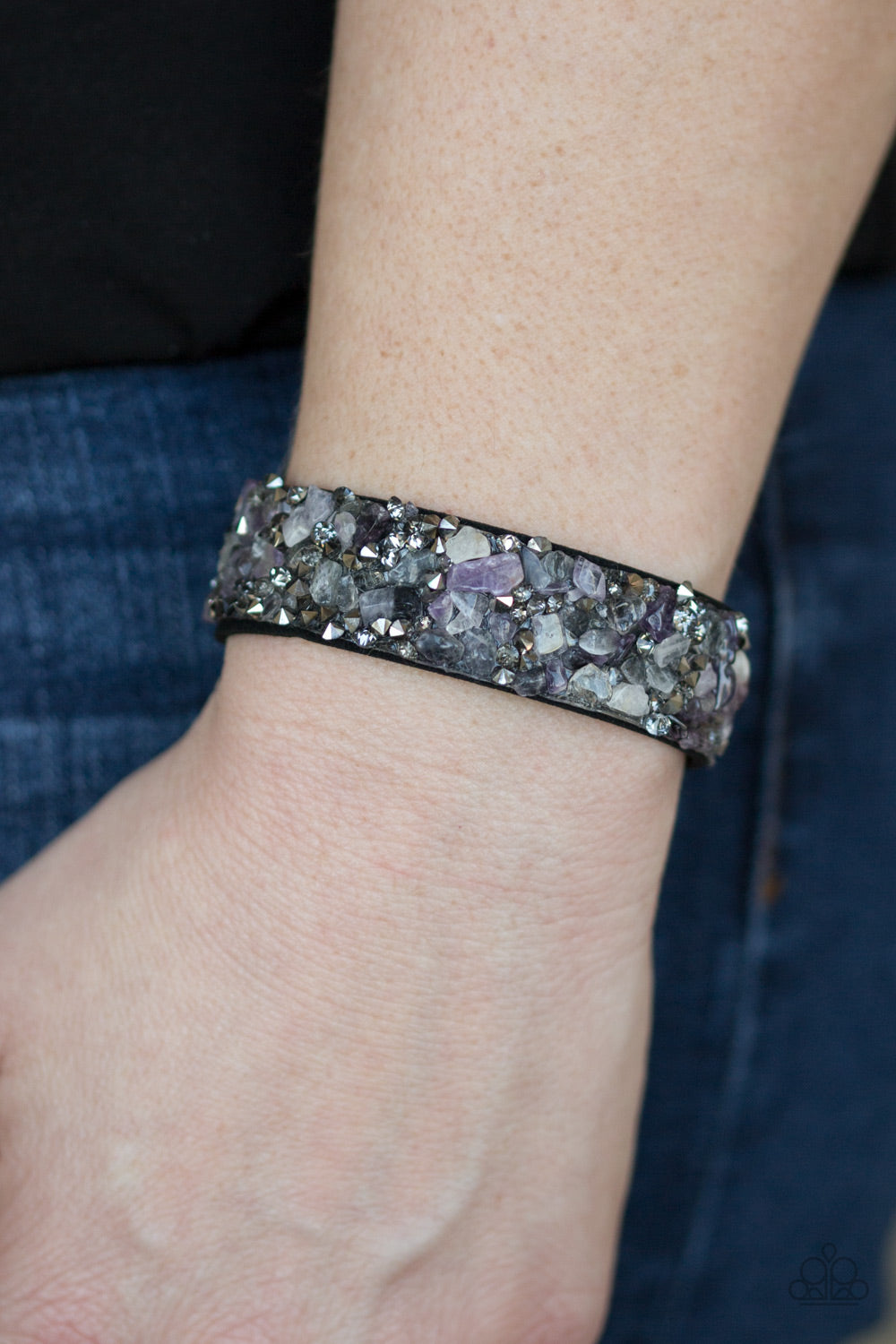 Paparazzi ♥ Totally Crushed It - Purple ♥ Bracelet