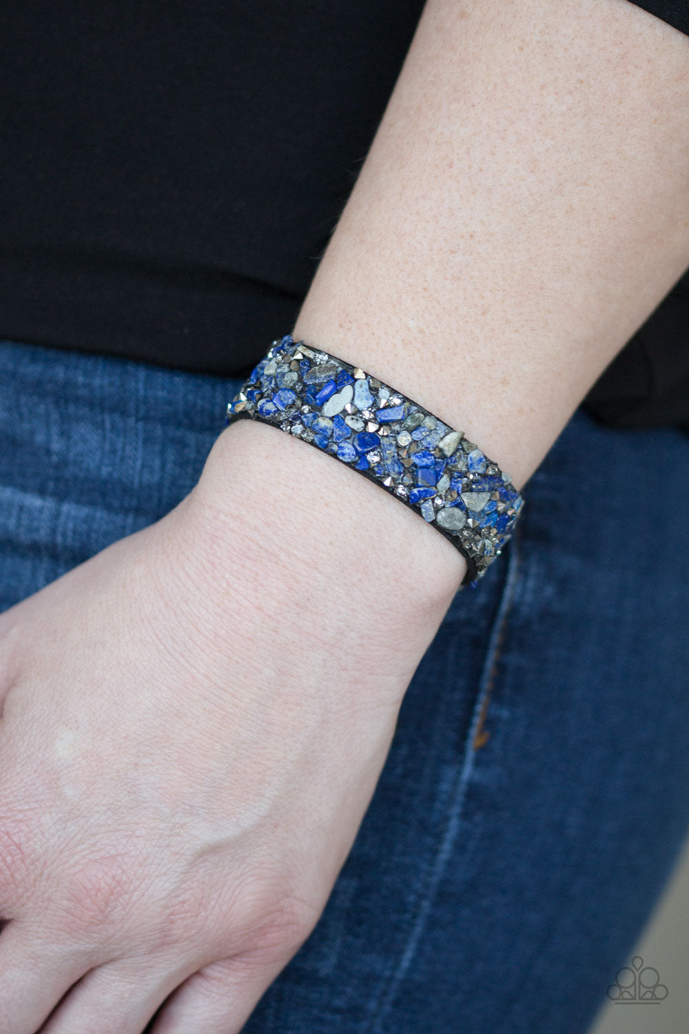 Paparazzi ♥ Totally Crushed It - Blue ♥ Bracelet