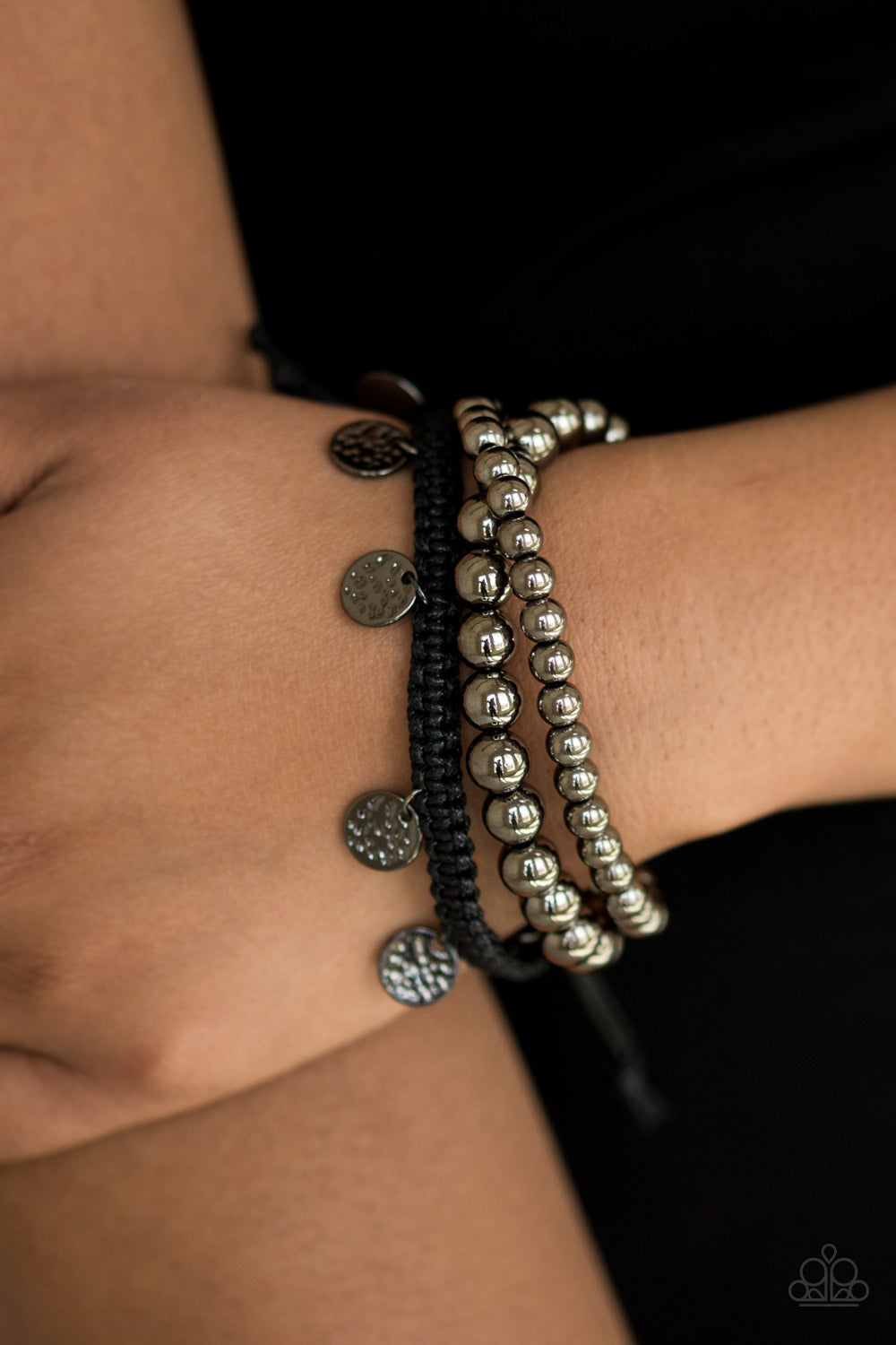 Paparazzi ♥ Seafaring Adventure - Black ♥ Bracelet