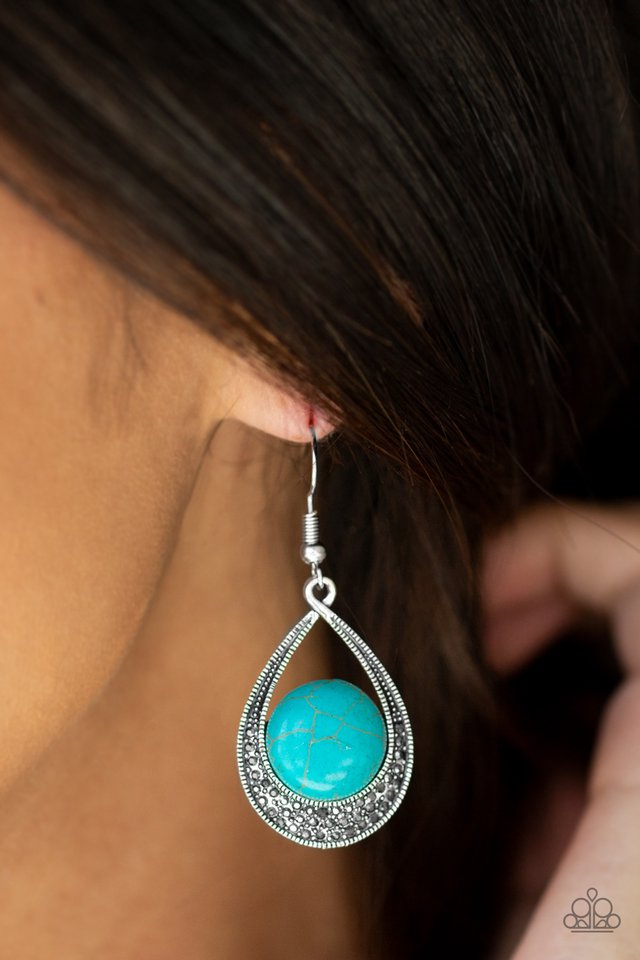 Paparazzi ♥ Richly Rio Rancho - Blue ♥ Earrings
