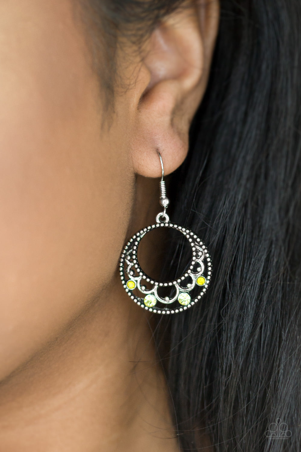 Paparazzi ♥ Colorfully Carefree - Yellow ♥ Earrings