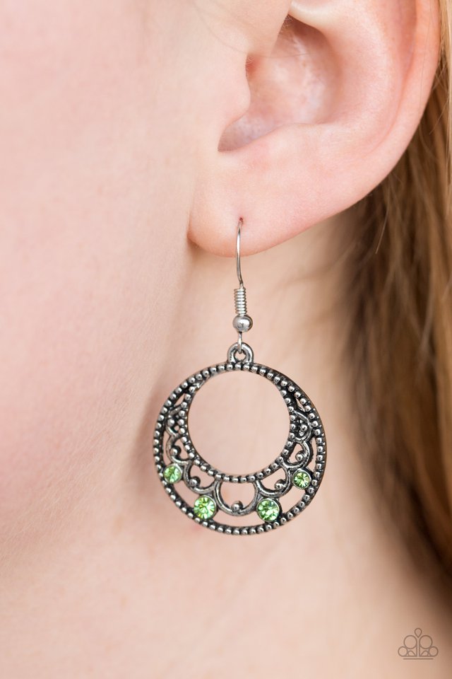 Paparazzi ♥ Colorfully Carefree - Green ♥ Earrings
