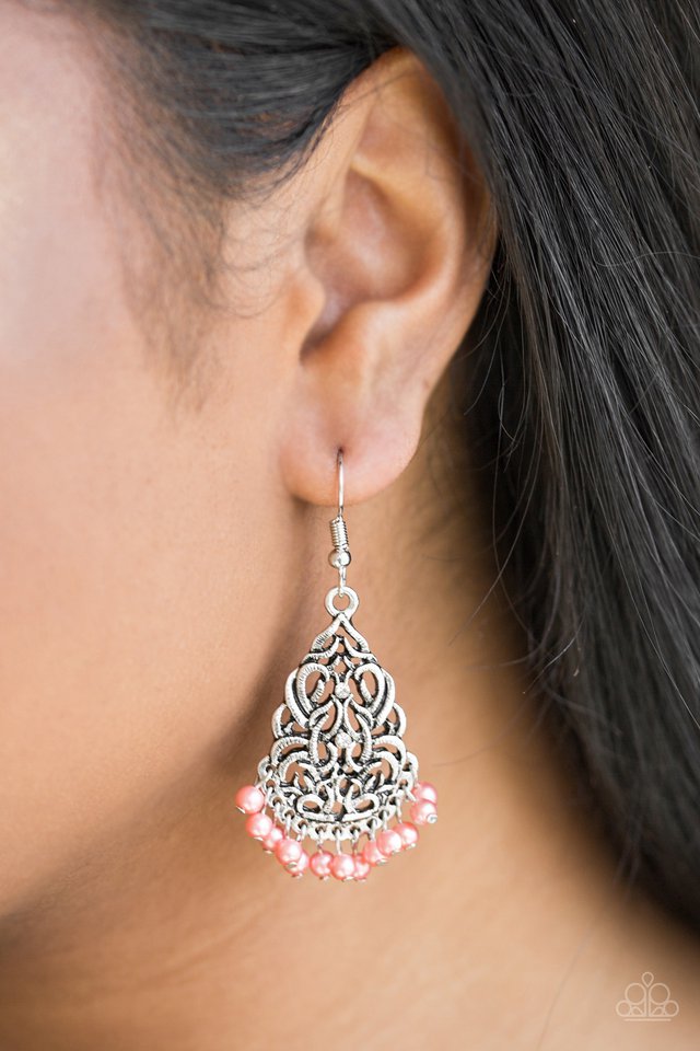 Paparazzi ♥ BAROQUE The Bank - Orange ♥ Earrings