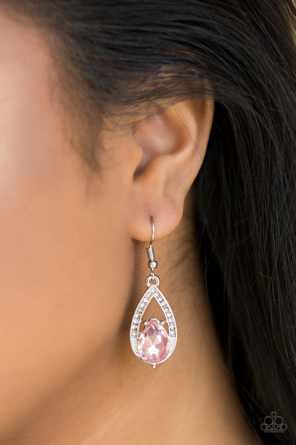 Paparazzi ♥ Gatsby Grandeur - Pink ♥ Earrings