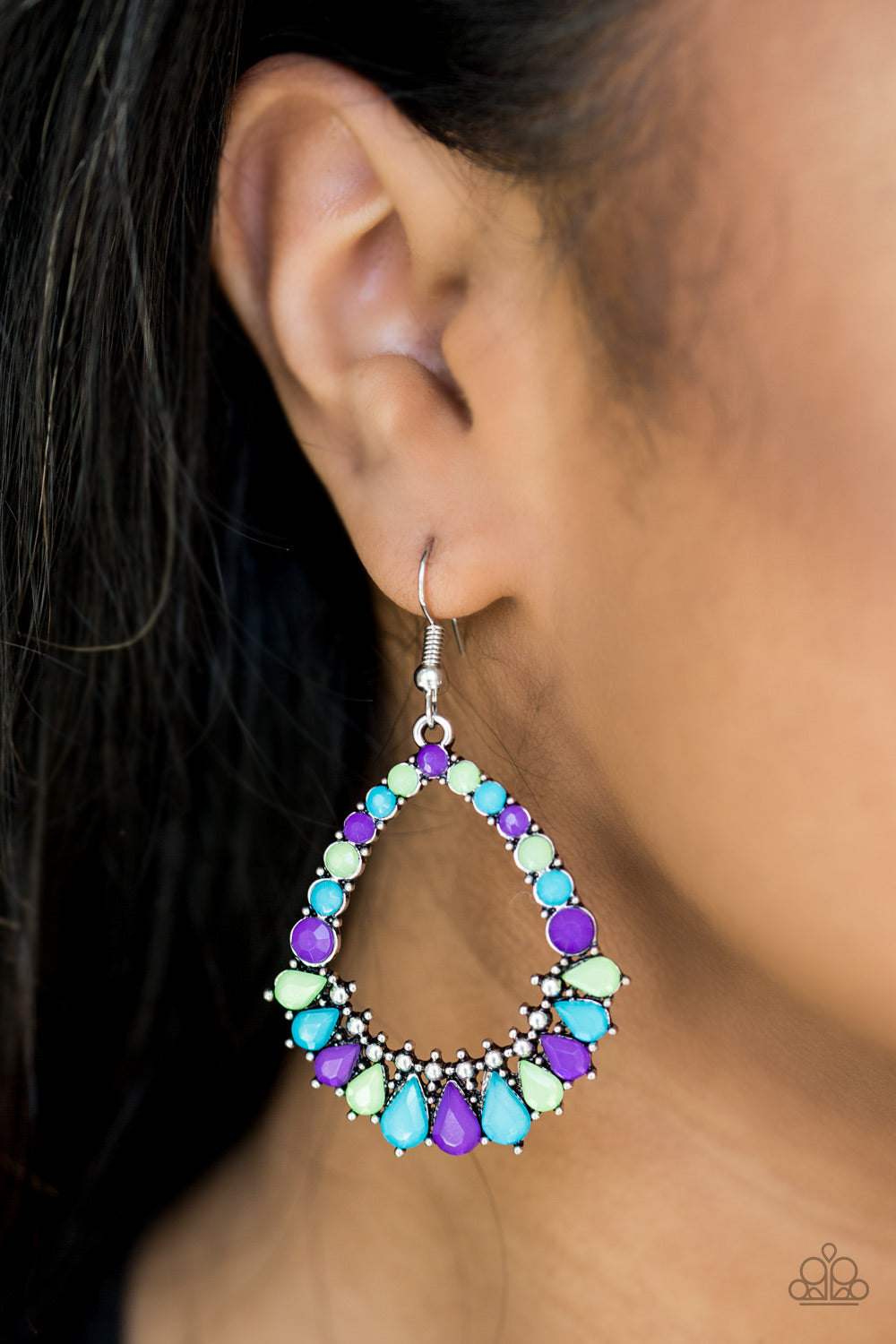 Paparazzi ♥ Crystal Waters - Multi ♥ Earrings