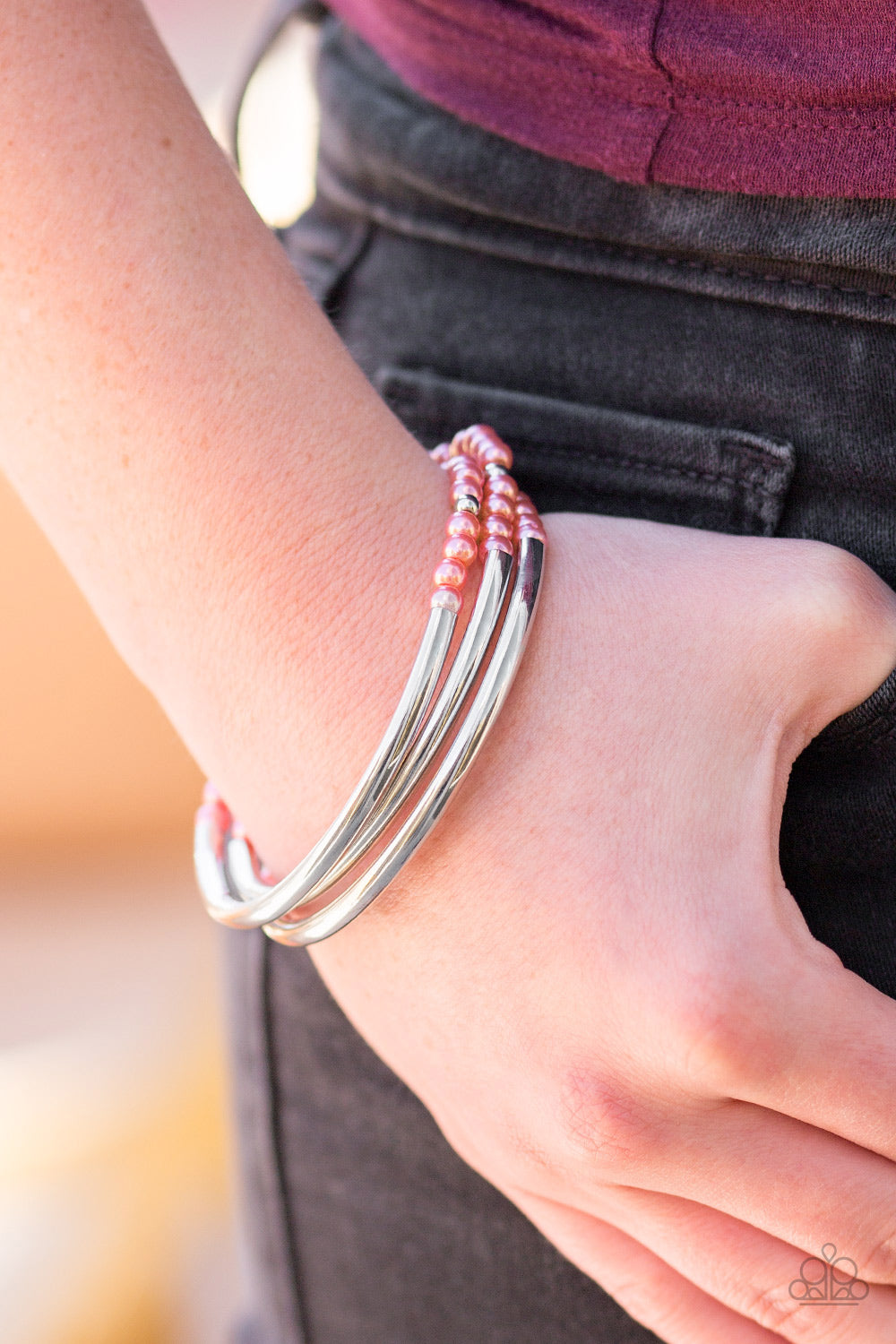 Paparazzi ♥ City Pretty - Orange ♥ Bracelet